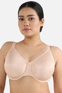 Wacoal Single Layered Wired Full Coverage Minimiser Bra - Cream Tan — thumbnail 2